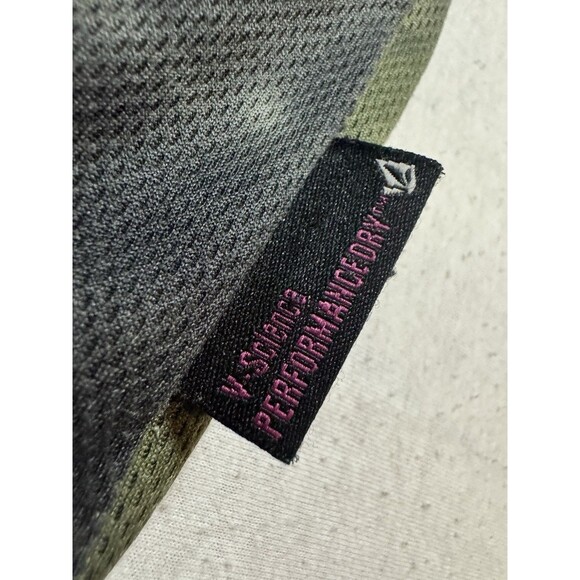 Y2K Volcom Jersey Shirt Size XL Green Graphic Diamond Grunge Skate Long Sleeve - Picture 7 of 10